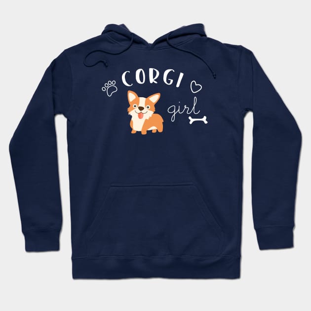 Corgi Girl Hoodie by katelein